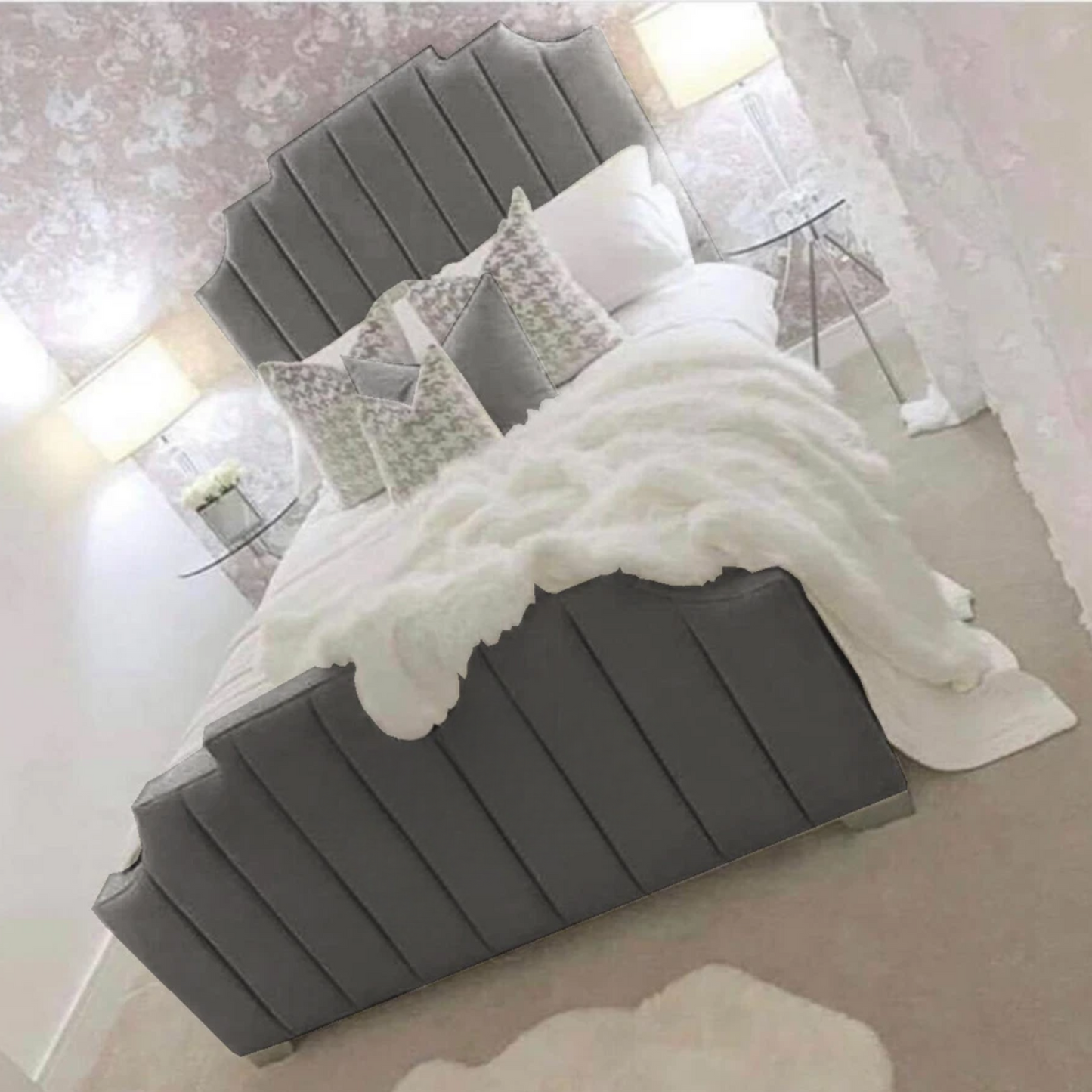Arizona Luxury Plush Velvet Bed - 01