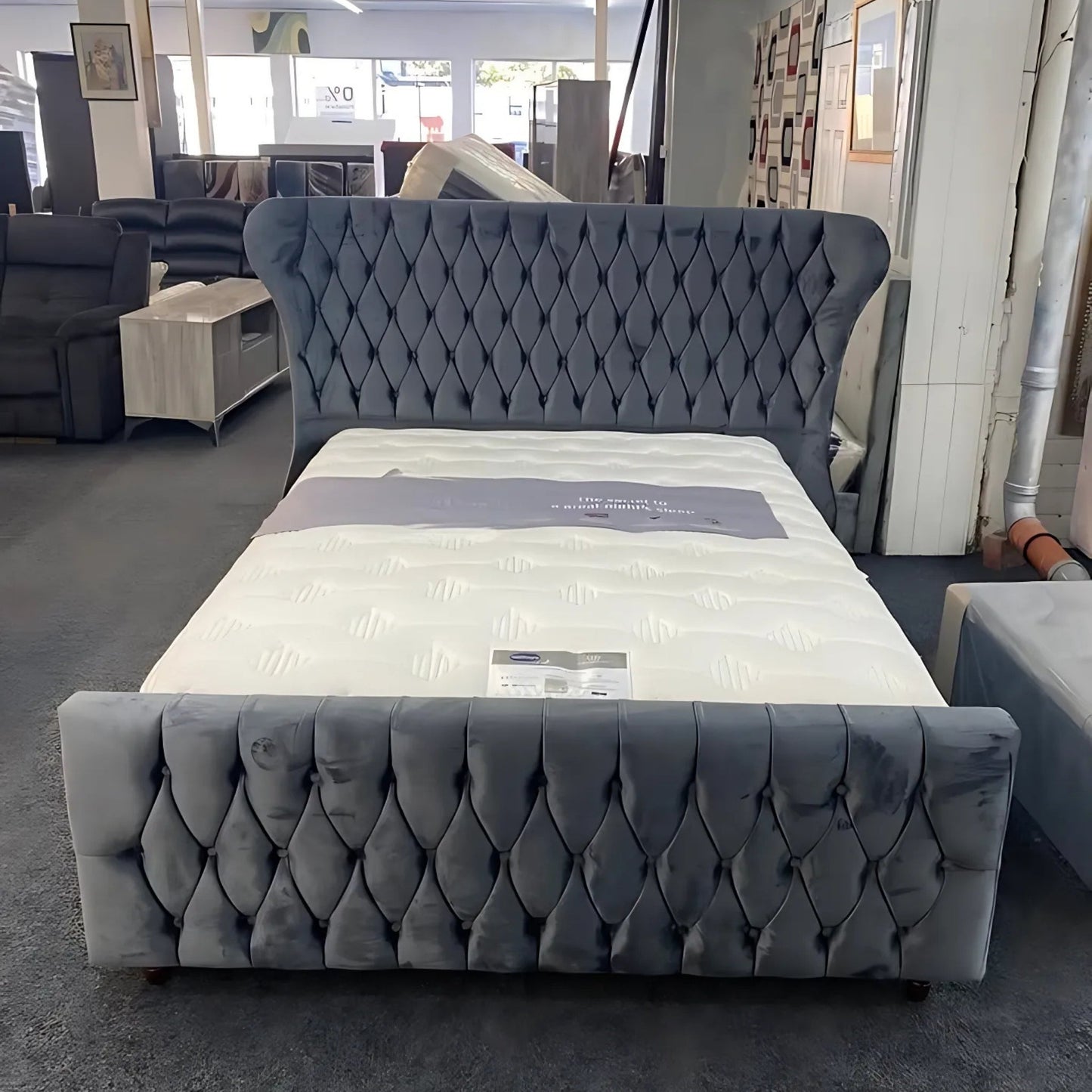 Elite Oxford Wing Bed Beds-Hub